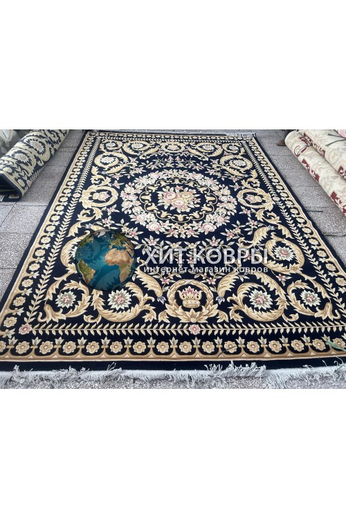 Китайский шерстяной ковер 0054025 Синий